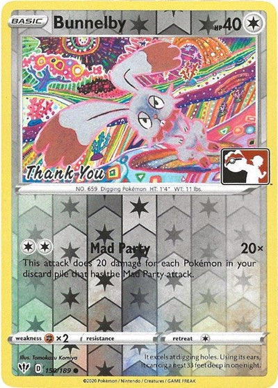 MCAP: Bunnelby - 150/189 (Thank You Promo) (Reverse Holofoil)