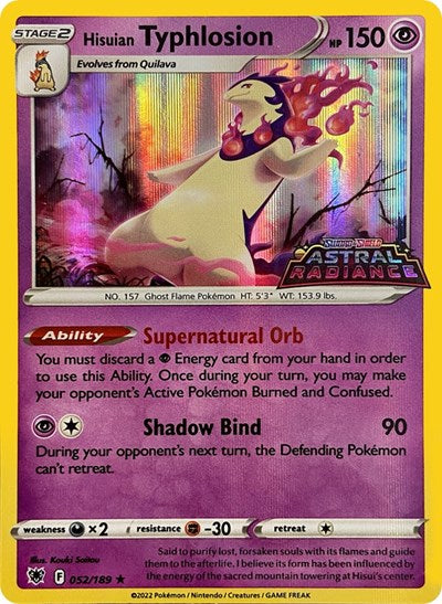 MCAP: Hisuian Typhlosion - 052/189 (GameStop Exclusive) (Holofoil)