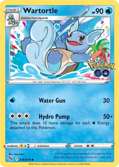 PGO: Wartortle (Reverse Holofoil)