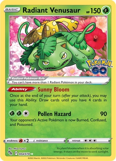 PGO: Radiant Venusaur (Holofoil)