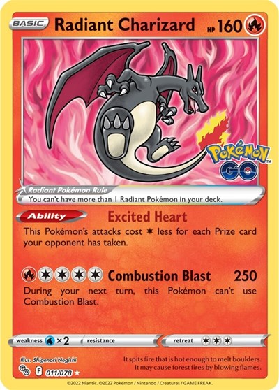 PGO: Radiant Charizard (Holofoil)