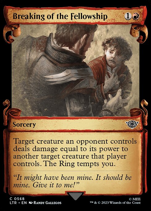 LTR: Breaking of the Fellowship (Showcase Scrolls) (Foil)