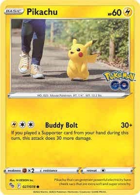 PGO: Pikachu (27) (Reverse Holofoil)