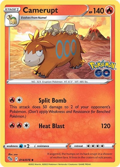 PGO: Camerupt (Reverse Holofoil)
