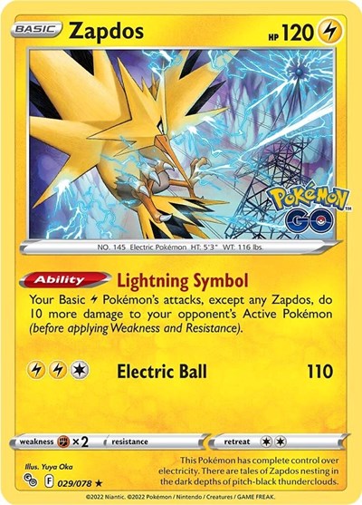 PGO: Zapdos (Reverse Holofoil)