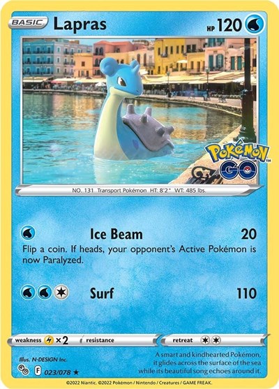 PGO: Lapras (Reverse Holofoil)