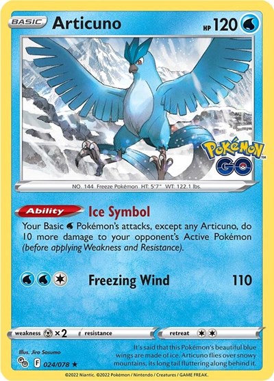 PGO: Articuno (Reverse Holofoil)