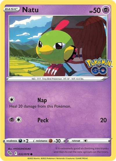 PGO: Natu (Reverse Holofoil)