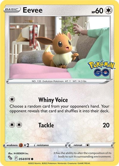 PGO: Eevee (Reverse Holofoil)