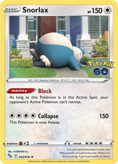 PGO: Snorlax (Reverse Holofoil)