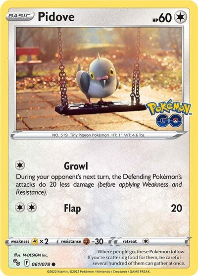 PGO: Pidove (Reverse Holofoil)
