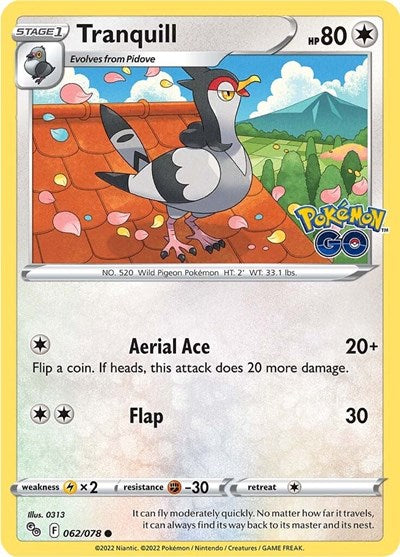 PGO: Tranquill (Reverse Holofoil)