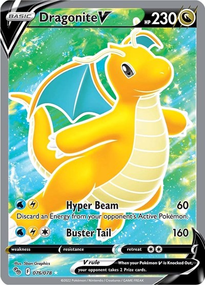 PGO: Dragonite V (Full Art) (Holofoil)