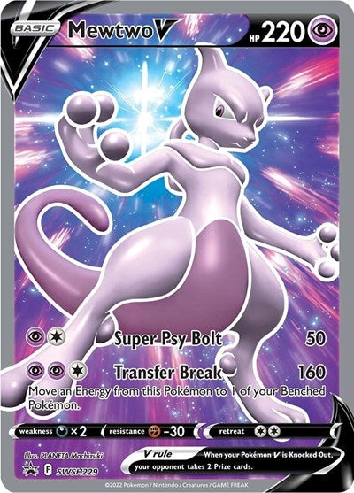 SWSD: Mewtwo V - SWSH229 (Holofoil)