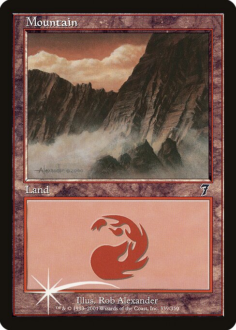7ED: Mountain (339) (Foil)