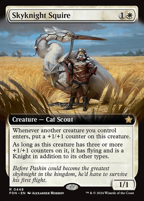 FDN: Skyknight Squire (Extended Art) (Foil)