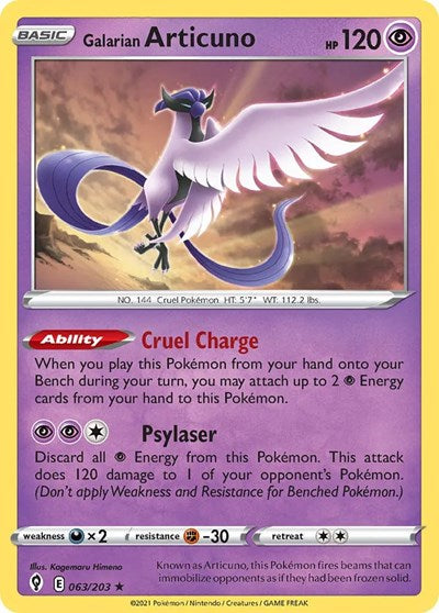 PR: Galarian Articuno - 063/203