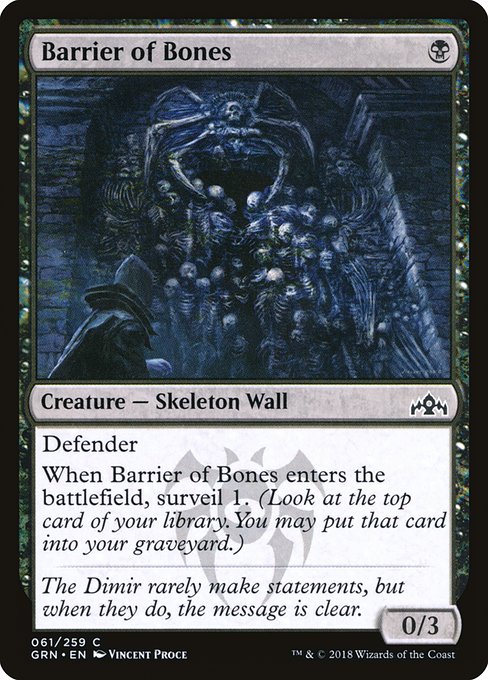 GRN: Barrier of Bones (Foil)