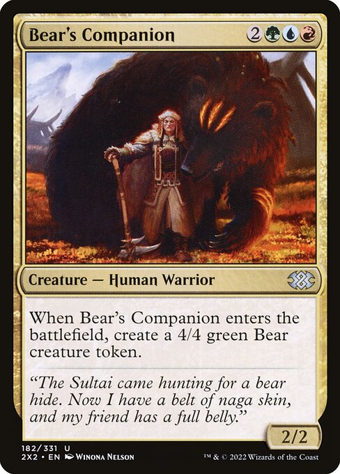 2X2: Bear's Companion (Foil)