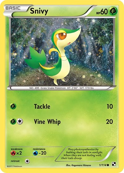 MCAP: Snivy - 1/114 (Cosmos Holo) (Holofoil)