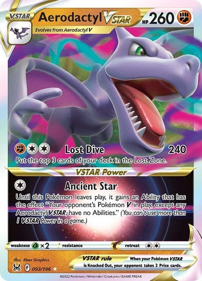 SWSH11: Aerodactyl VSTAR (Holofoil)