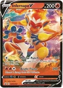 SWSD: Infernape V - SWSH252 (Holofoil)