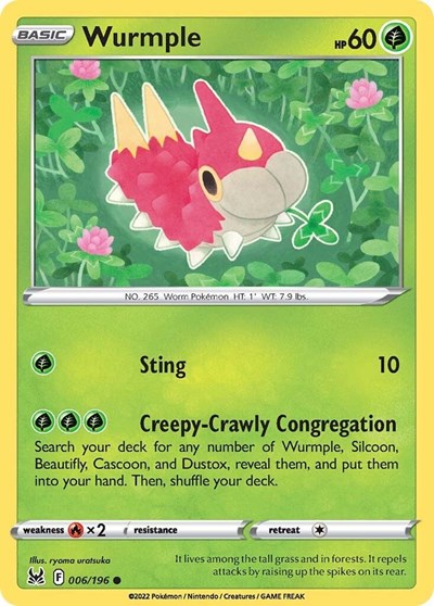 SWSH11: Wurmple (Reverse Holofoil)