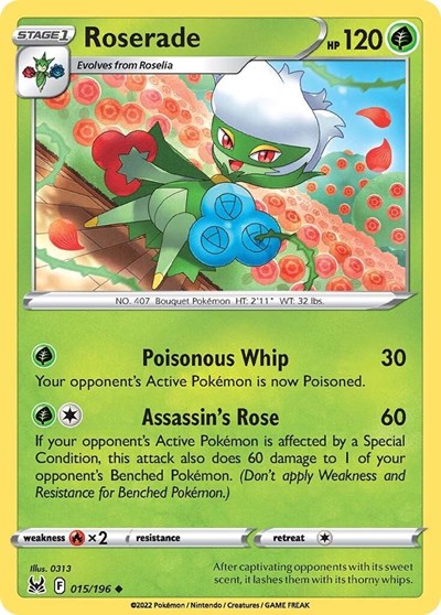 SWSH11: Roserade (Reverse Holofoil)