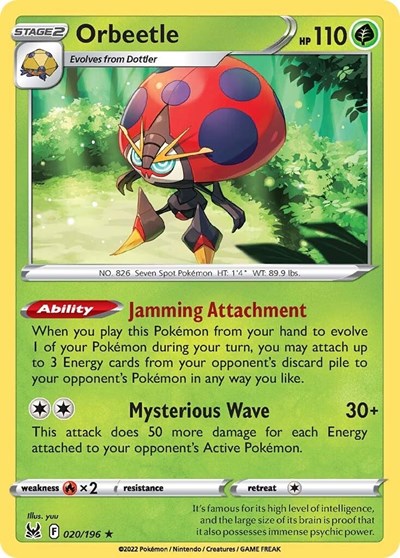 SWSH11: Orbeetle (Reverse Holofoil)