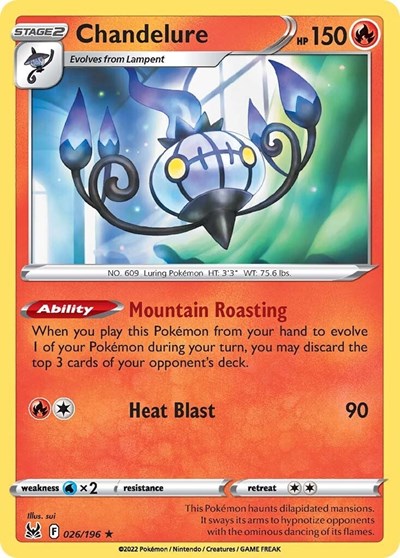 SWSH11: Chandelure (Holofoil)