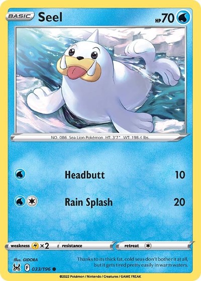 SWSH11: Seel (Reverse Holofoil)