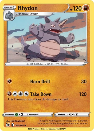 SWSH11: Rhydon (Reverse Holofoil)