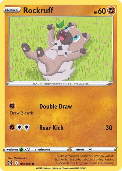 SWSH11: Rockruff (Reverse Holofoil)