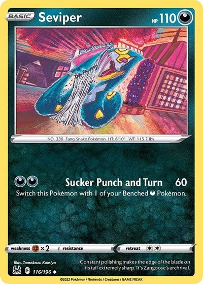 SWSH11: Seviper (Reverse Holofoil)