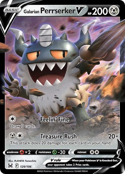 SWSH11: Galarian Perrserker V (Holofoil)