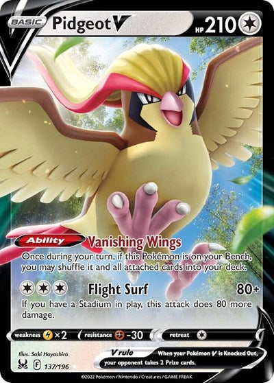 SWSH11: Pidgeot V (Holofoil)