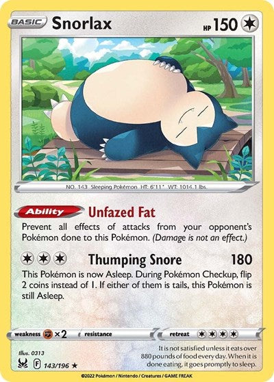 SWSH11: Snorlax (Reverse Holofoil)