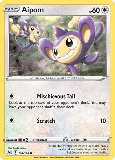 SWSH11: Aipom