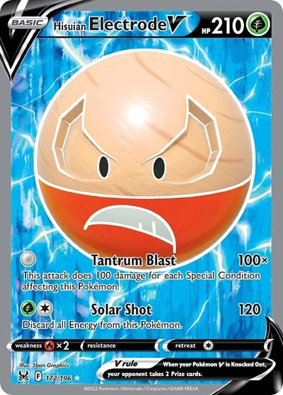 SWSH11: Hisuian Electrode V (Full Art) (Holofoil)
