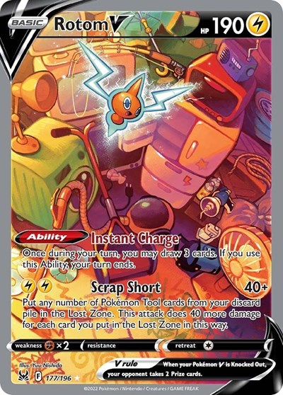 SWSH11: Rotom V (Alternate Full Art) (Holofoil)