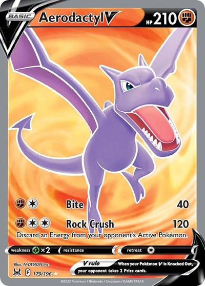SWSH11: Aerodactyl V (Full Art) (Holofoil)