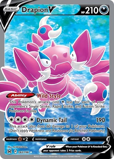 SWSH11: Drapion V (Full Art) (Holofoil)