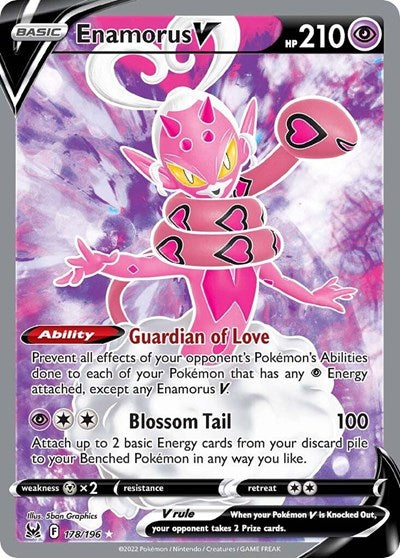 SWSH11: Enamorus V (Full Art) (Holofoil)