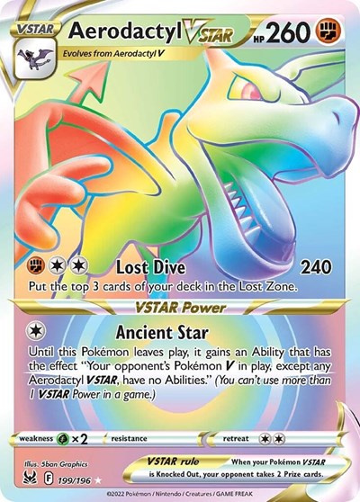 SWSH11: Aerodactyl VSTAR (Secret) (Holofoil)