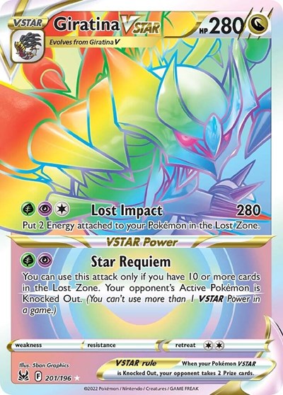 SWSH11: Giratina VSTAR (201) (Secret) (Holofoil)