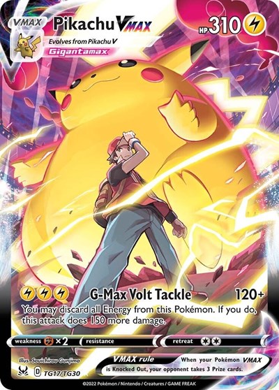 SWSH11: TG: Pikachu VMAX (Holofoil)