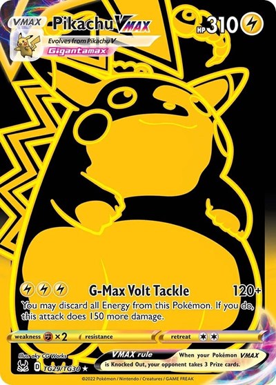 SWSH11: TG: Pikachu VMAX (Secret) (Holofoil)