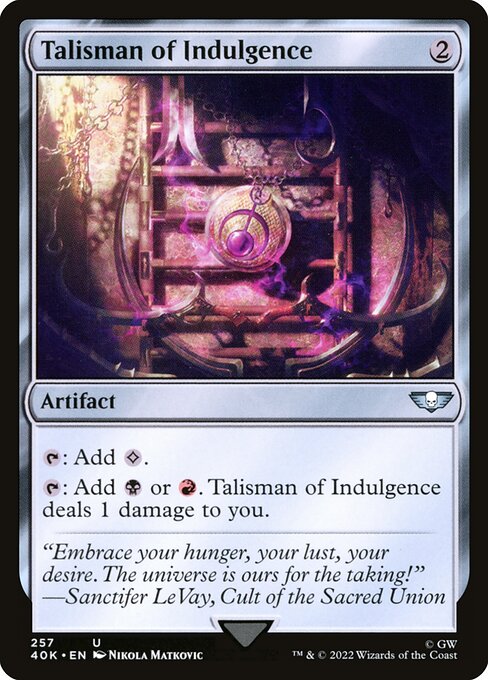 40K: Talisman of Indulgence