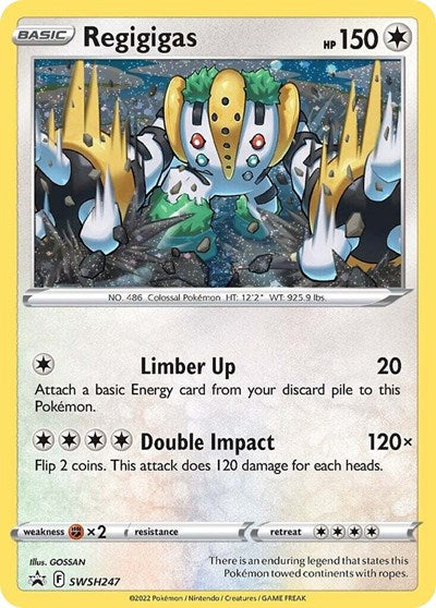 SWSD: Regigigas - SWSH247 (Cosmos Holo) (Holofoil)