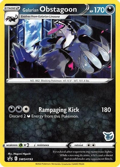 BA22: Galarian Obstagoon - SWSH193 (Eevee Stamped)